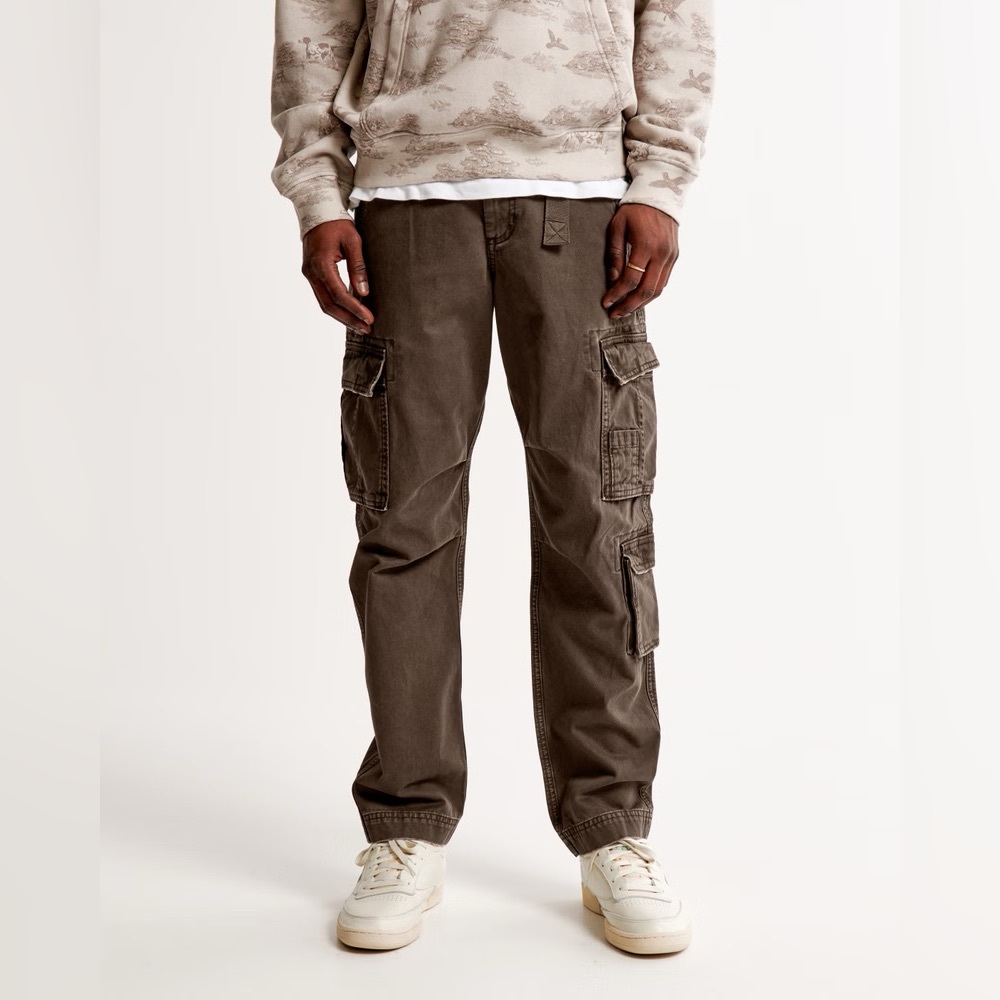 Abercrombie & Fitch Loose Utility Cargo Brown Pants / Jeans Men’s 28 x 30